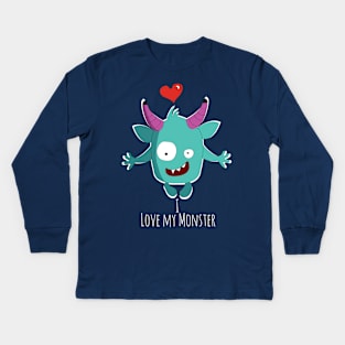 I Love my Monster Kids Long Sleeve T-Shirt
